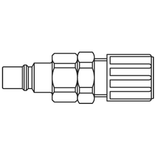 nypel króciec szybkozłacza DN7 pod wąż Ø10x12  mm 48SBKP12FVXS