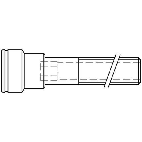 nypel przedłużony DN8 gwint zewnętrzny G1/4 608VN1310MXN