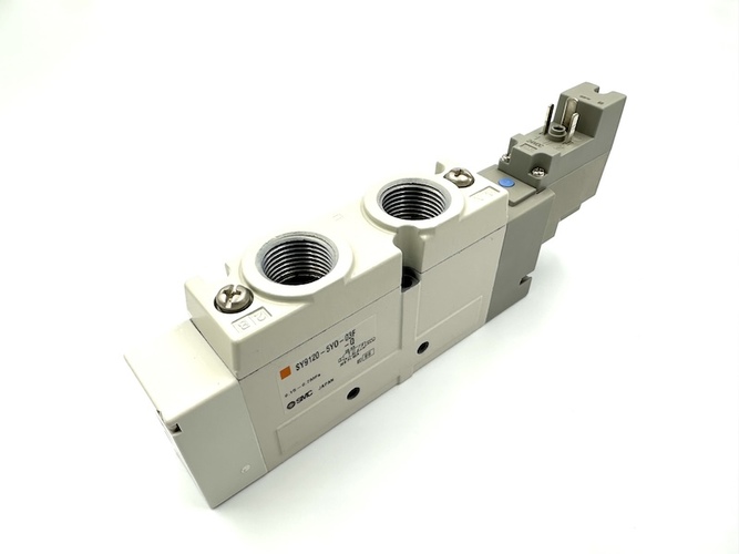 Elektrozawór monostabilny SMC seria SY5000 5/2' 24V DC G1/8 przyłacza w korpusie płyta SY5120-5YOD-01F-Q