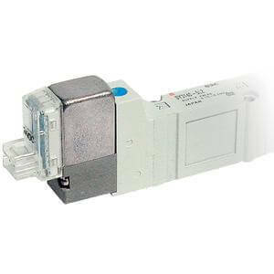 Elektrozawór monostabilny SMC seria SY7000 5/2' 24V DC 8 mm szyna SY7160-5LOU-C8-Q