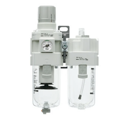 Zespół przygotowania powietrza SMC filtro-reduktor/smarownica, G1/4, 5μ, 0.05 - 0.85 Mpa , ręczny (bez manometru) AC20A-F02-D