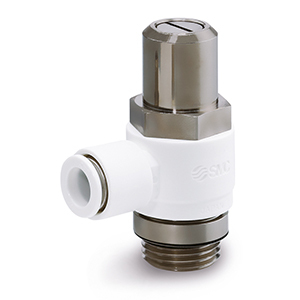 Zawór zwrotno dławiący kątowy trudnopalny 8 mm G1/4 AS2201F-G02-08W2D