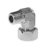 Złącze kątowe   nienastawne seria ciężka Ø zew rury 10mm  gwint zew 1/4-18 NPT WE10S1/4NPTCFX
