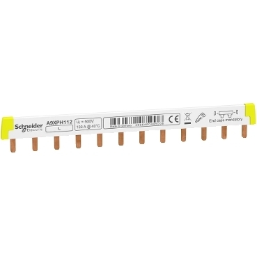 Szyna grzebieniowa 1P 12 modułów 100A A9XPH112