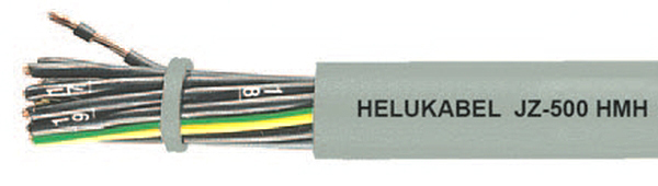 Kabel elastyczny 300/500V OZ-500 HMH 2X0,75 mm2 żyły czarne numerowane, bezh. 11221