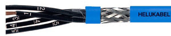 Kabel elastyczny 300/500V OZ-BL-CY 3X0,75 mm2 niebieski do stref ex ekran. 14029
