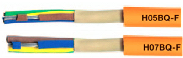 Kabel elastyczny 300/500V H05BQ-F 2X1 mm2 izolacja epr,opona pur,giętki 22054