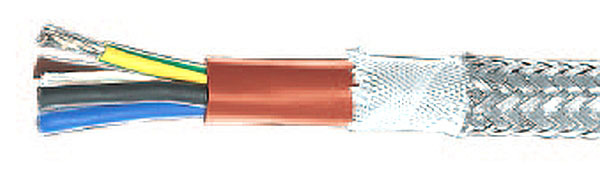 Kabel elastyczny 300/500V SIHF/GL-P 4G16 mm2 izol.silikon, oplot stal, bezh 23102