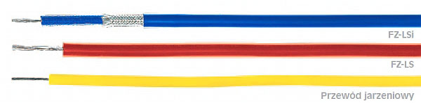Przewody neonowe FZ-LS 1X1 mm2 czerwono-brązowy 23109