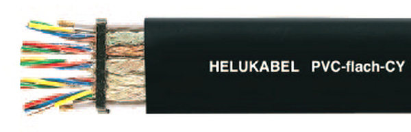300/500V, emv PVC-PŁASKI-CY 5X4X0,5 mm2 płaski, żyły kolorowe, ekran. 27101