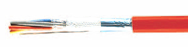 Kabel inst. bezh. 225v e30-90 JE-H(ST)H 2X2X0,8 mm2 płomienioodp. ekran. pomarańcz 34081