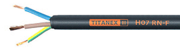 Przewód gumowy 450/750v TITANEX H07 RN-F 5G16 mm2 przemysłowy, giętki 37066T