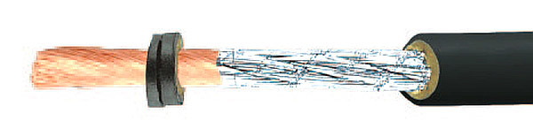 Przewód gumowy 3kv, bezh. NSHXAFÖ 1X1,5 mm2 odp. na zwarcia do 1kv, czarny 38517