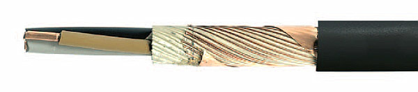 Przewód energetyczny 0,6/1kv N2XCH 4X2,5/2,5 mm2 bezh. czarny, typ re 53222