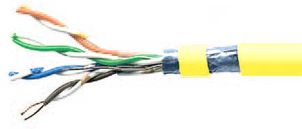 Przewód lan, ftp HELUKAT 155 4X2XAWG24 izol żyły pe, opona PVC 80043