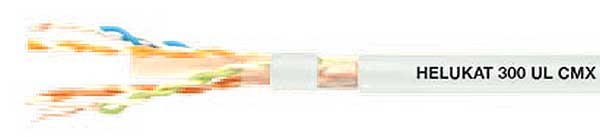 Przewód lan, utp HELUKAT 300 4X2XAWG24/1 izol żyły pe, opona PVC 802172