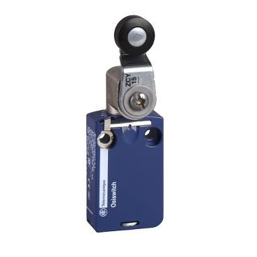 Wyłącznik krańcowy metalowy 1NO 1NC migowe dźwignia z rolką termoplastyczną przewód 1m XCMD2115L1