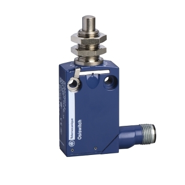 Wyłącznik krańcowy metalowy 1 C/O trzpień metalowy M12 konektor M12 XCMD21F0M12