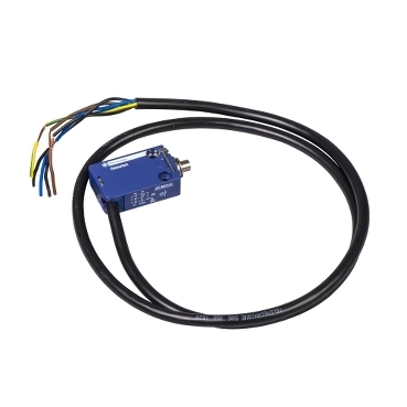 Wyłącznik krańcowy metalowy 1NO 1NC działanie wolne trzpień metalowy przewód 10m XCMD2510L10