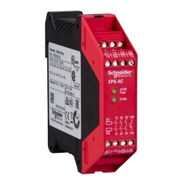 Moduł bezpieczeństwa, 24 V AC/DC, 3 NO + 1 SSO XPSAC5121P