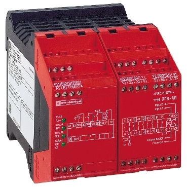 Moduł bezpieczeństwa dla E. Stop / Wył. kr./ Kurtyn Św., 24 V AC/DC XPSAR311144