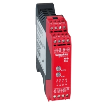 Schneider Electric Preventa XPSAXE Moduł bezpieczeństwa, 24 V AC/DC, 3 NO + 1 przekaźnik XPSAXE5120P