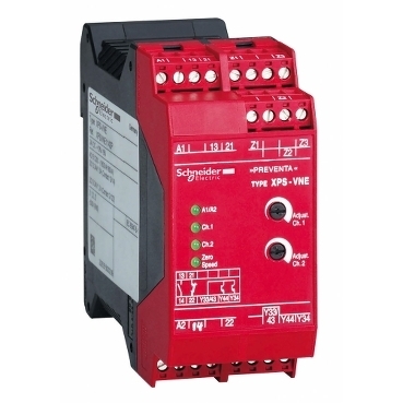 Moduł bezpieczeństwa dla Detekcji Prędkości Zerowej, 115 V AC, do 60 Hz XPSVNE3442P