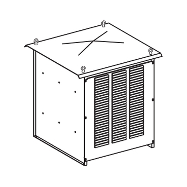 Rezystor hamowania, IP23, 1.05 Ohm, 56kW VW3A7715