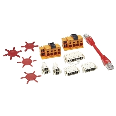 Double drive connectors and Sercos cable for Lexium 62 single drive - 0.09 m VW3E6002