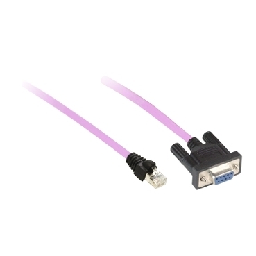 Przewod PLC LMC, SUB D9, RJ45, 3m VW3M3805R030