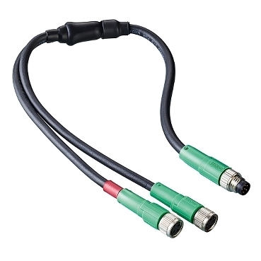 extension cable for Lexium 32I - Y cable - 3 connectors M8 VW3M9601