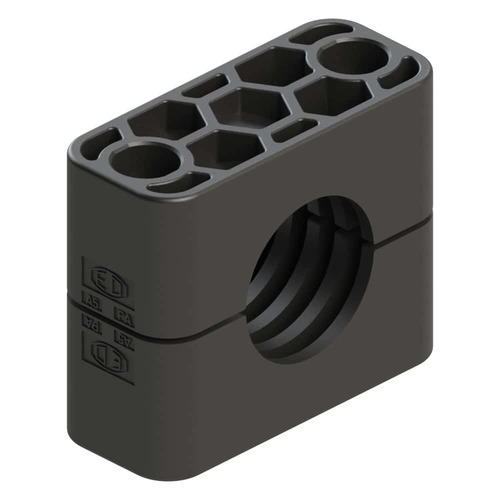 Zacisk (1 szt. - 2 części) Ø rury 6 mm Polyamid 6 RAN106X