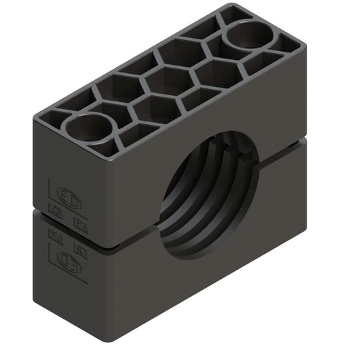 Zacisk (1 szt. - 2 części) Ø rury 42 mm Polyamid 6 RCN342X