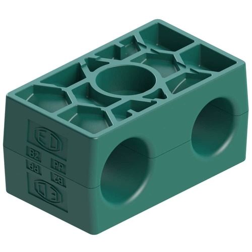 Zacisk (1 szt. - 2 części) Ø rury 35 mm Polypropylene RBPG535X