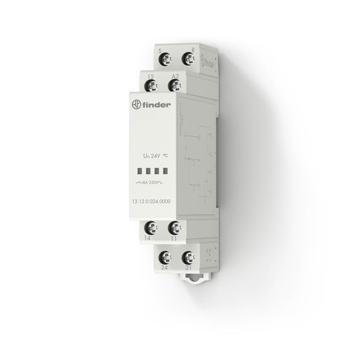 Przekaźnik bistabilny z funkcją przywołanie/reset 24V AC/DC 8A 1P + 1Z 13.12.0.024.0000