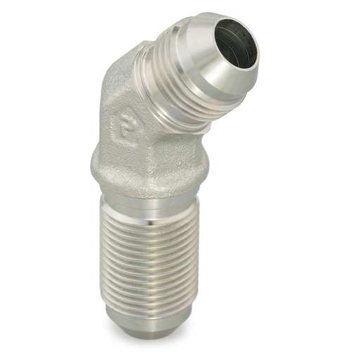 Złączka kolankowa 45° grodziowa Ø zew rury 18, 20mm 3/4'' gwint 1 1/16-12 Stal 12 WNTX-WLN-S