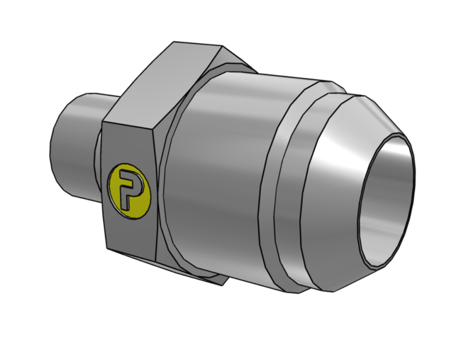 Przyłączka prosta Ø zew rury 18, 20mm 3/4'' gwint 3/4-14 Stal nierdzewna 12F42EDMXSS