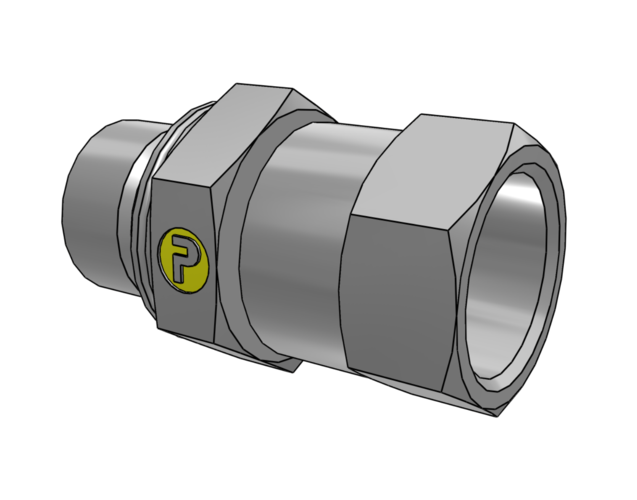 Przyłączka prosta nastawna Ø zew rury 10mm 3/8'' gwint M14 × 1.5 Stal 6M14F687OMXS