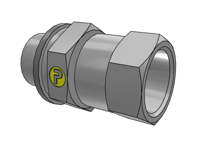 Przyłączka prosta nastawna Ø zew rury 12mm 1/2'' gwint M18 × 1.5 Stal 8M18F68OMXS