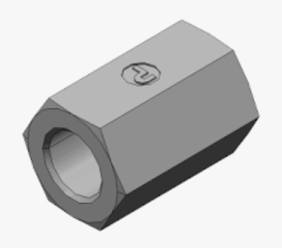 Adapter punktu pomiarowego Ø zew rury 25mm 1'' gwint 1/4-19 Stal 16TT4XS