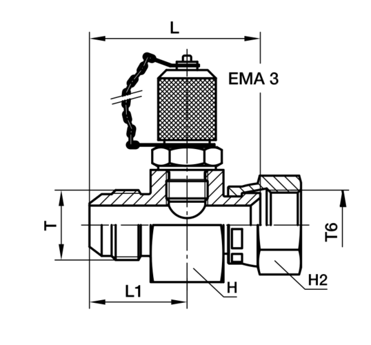 Adapter punktu pomiarowego Ø zew rury 25mm 1'' gwint 1 5/16-12 Stal 16-4R6P4MXS