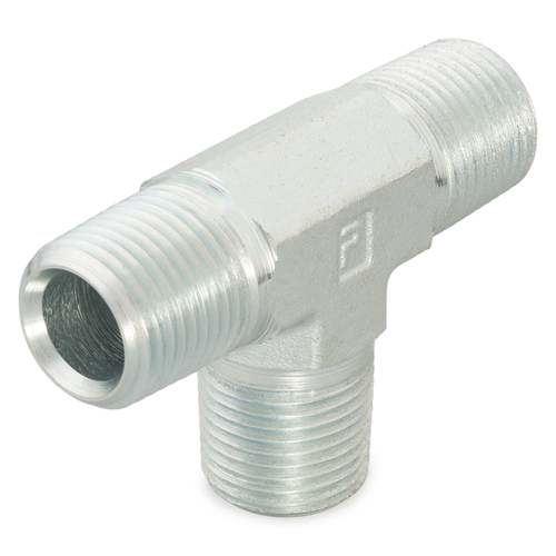 Złączka trójnikowa z gwintem zewnętrznym 1/8-27 na 1/8-27 korpus Stal 1/8 RRS-S