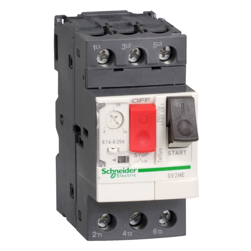 Wyłącznik silnikowy 0,1-0,16A 0,025kW GV2ME01AP