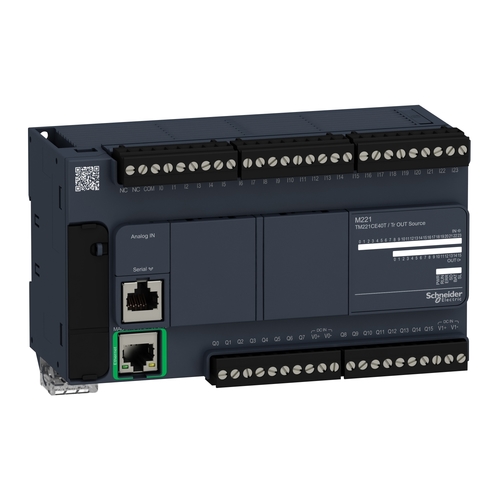 Sterownik PLC M221 40I/O Kompakt 24we/16wy tranzystorowe /2xAI 0-10V/ Ethernet/ zasilanie 24VDC TM221CE40U