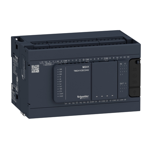 Sterownik PLC M241 24I/O 14we 10wy (6 przek, 4 tranz) 230VAC TM241C24R