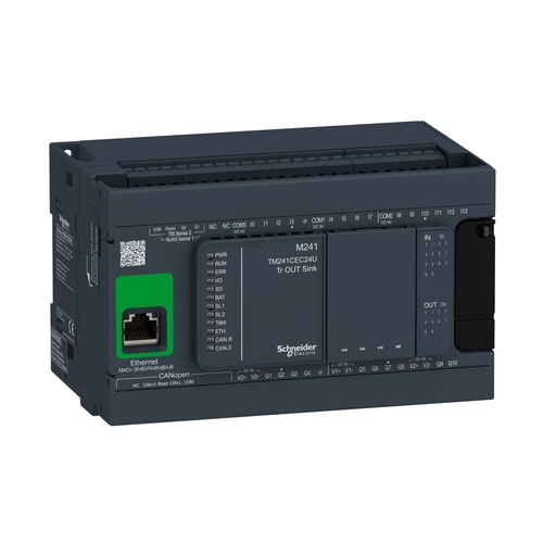 Sterownik PLC M241 24I/O tranzystorowe Ethernet/CANopen 24VDC TM241CEC24U