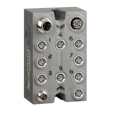 Moduł rozszerzeń 8DI/DO 24VDC/0.5A/M8 TM7BDM8B