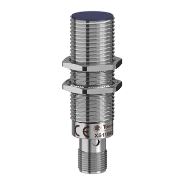 Czujnik indukcyjny M18 PNP NC zasięg 5 mm zasilanie 12 - 24V DC konektor M12 XS118BLPBM12