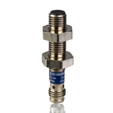 Czujnik indukcyjny M8 PNP NO zasięg 1,5 mm zasilanie 12 - 24V DC konektor M8 XS508B1PAM8