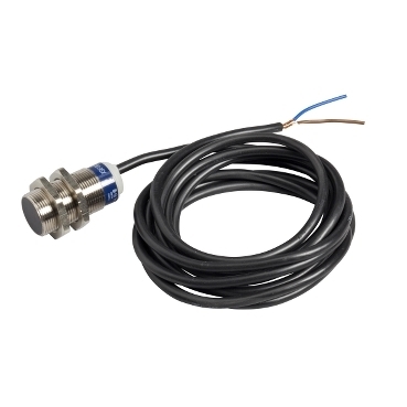 Czujnik indukcyjny M18 PNP NO zasięg 8 mm zasilanie 12 - 24 - 48V DC przewód 2 m XS618B1PAP2